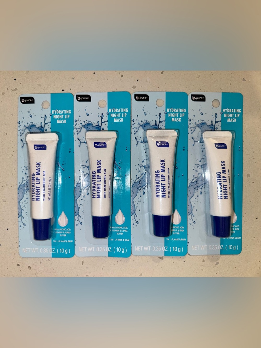 b.pure Hydrating Night Lip Mask - 4 pk